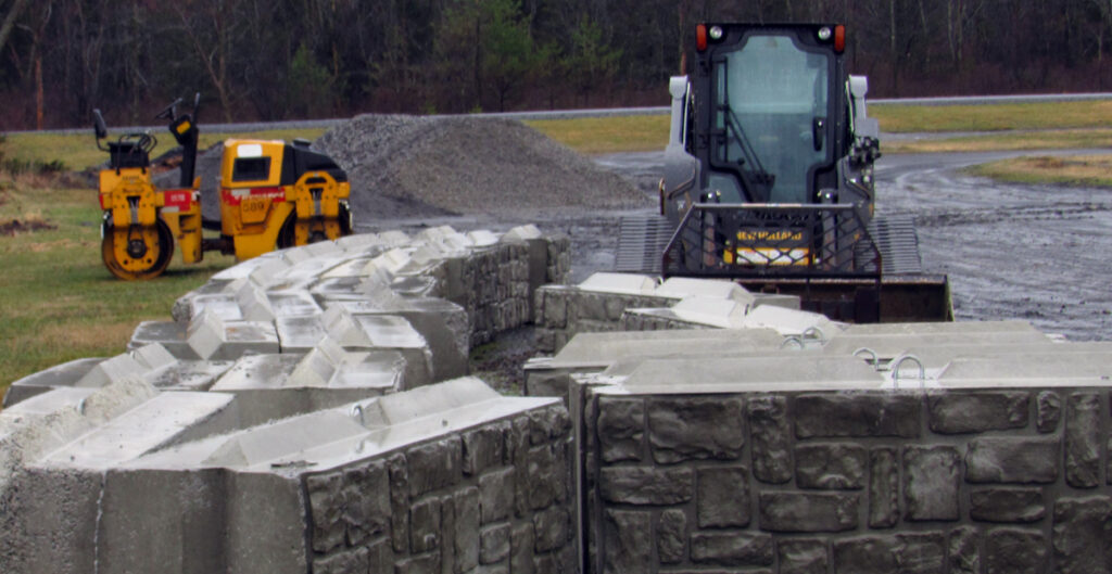 Course Under Construction- Blocks to be installed near the club house at Hartford Greens Country Club