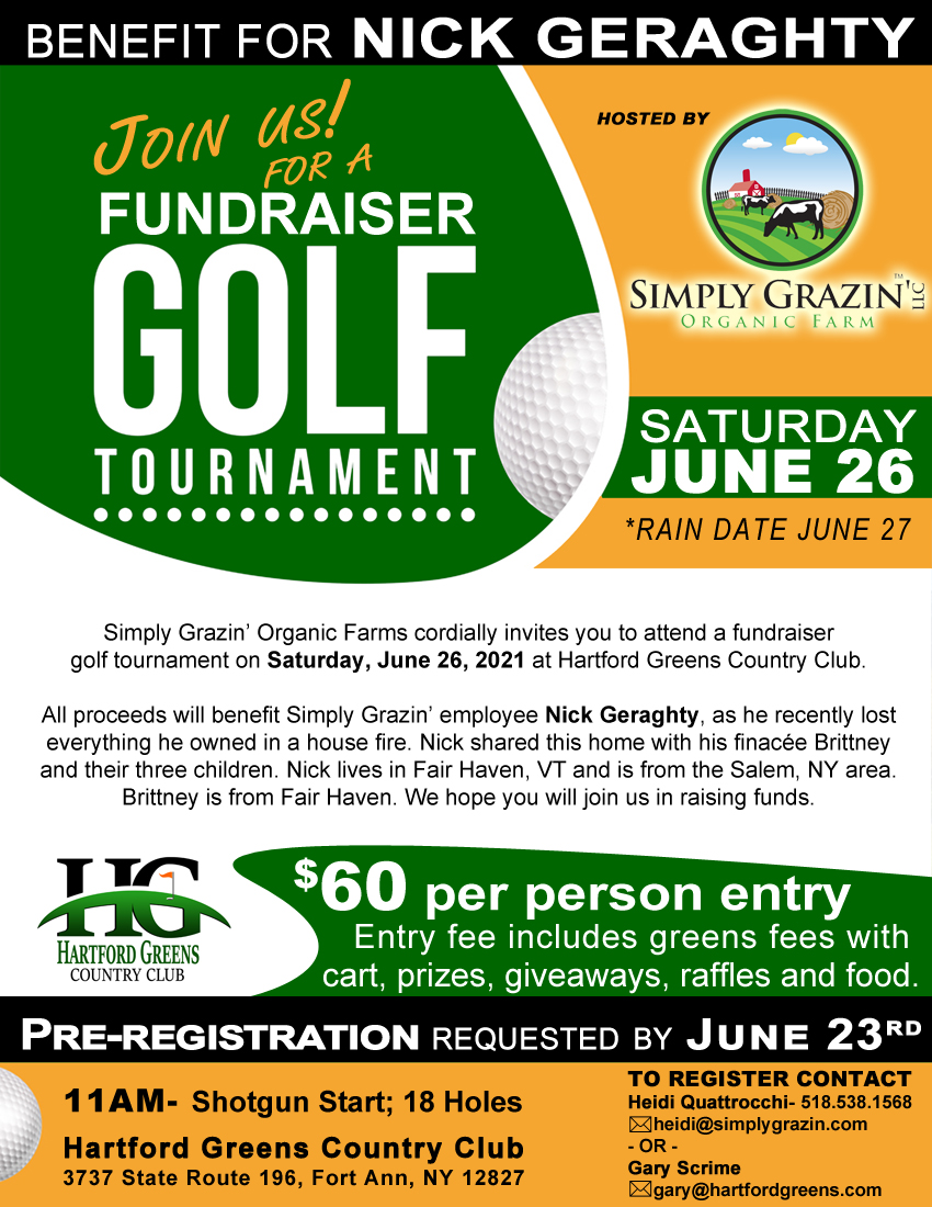 Golf Tournament Fundraiser for Nick Geraghty