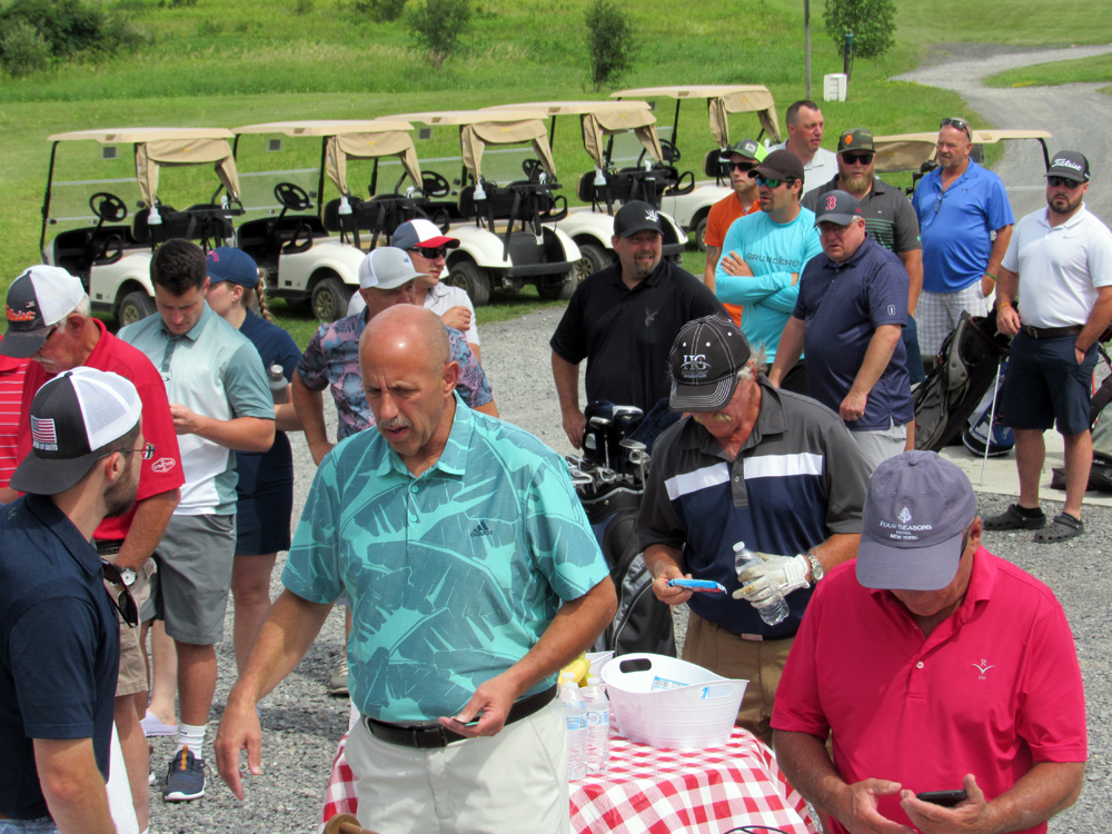 registrants for the Geraghty Fundraiser tournament