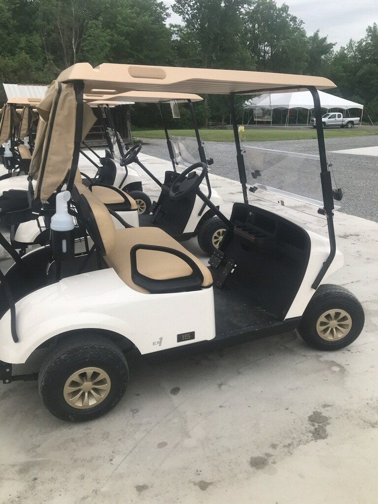 New 2021 EZ-Go golf carts at Hartford Greens Country Club