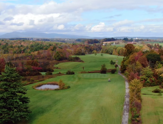 Aerial footage of Hartford Greens Country Club